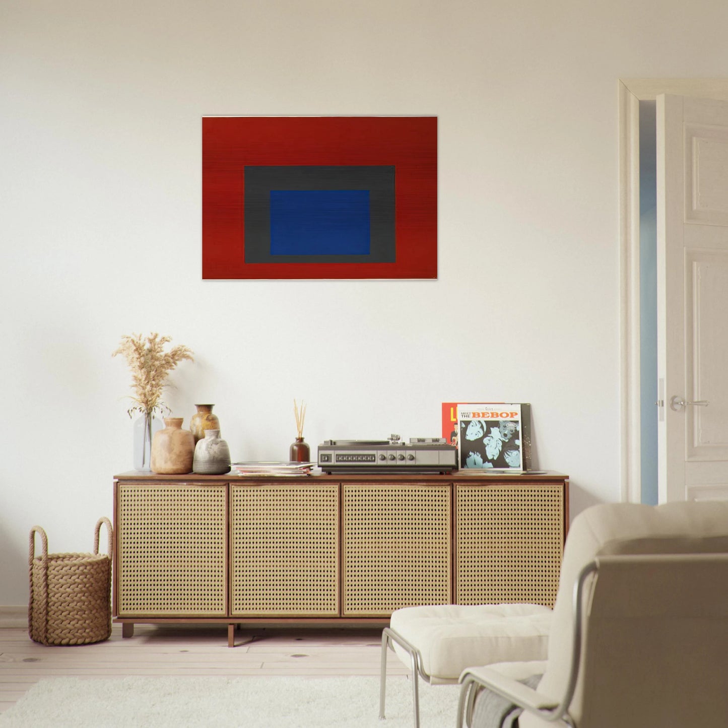 HOMAGE TO THE SQUARE 1950 - Josef Albers Brushed Aluminum Print - 70x100 cm / 28x40 inches | Josef Albers Aluminum Print | Josef Albers Prints