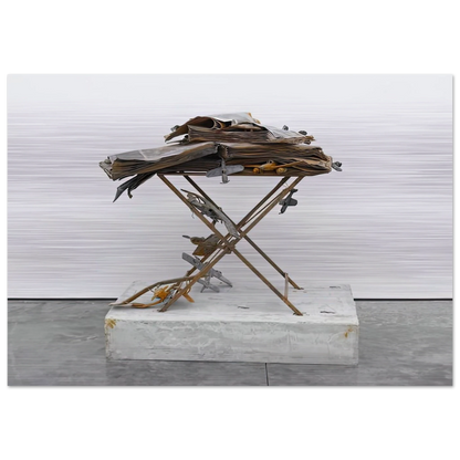DAT ROSA MIEL APIBUS 2009 - Anselm Kiefer Brushed Aluminum Print - 70x100 cm / 28x40 inches | Anselm Kiefer Aluminum Print | Anselm Kiefer Prints