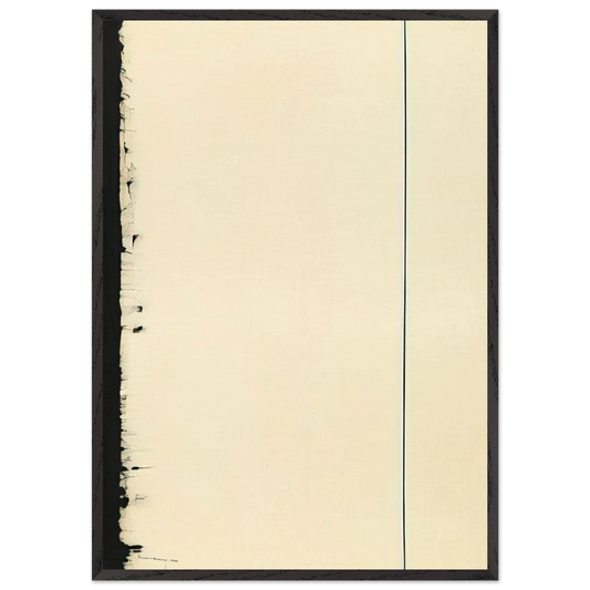 The Station of the Cross - Fifth Station - Barnett Newman 70x100 cm / 28x40 inches Framed Art Print – Black Wooden Frame