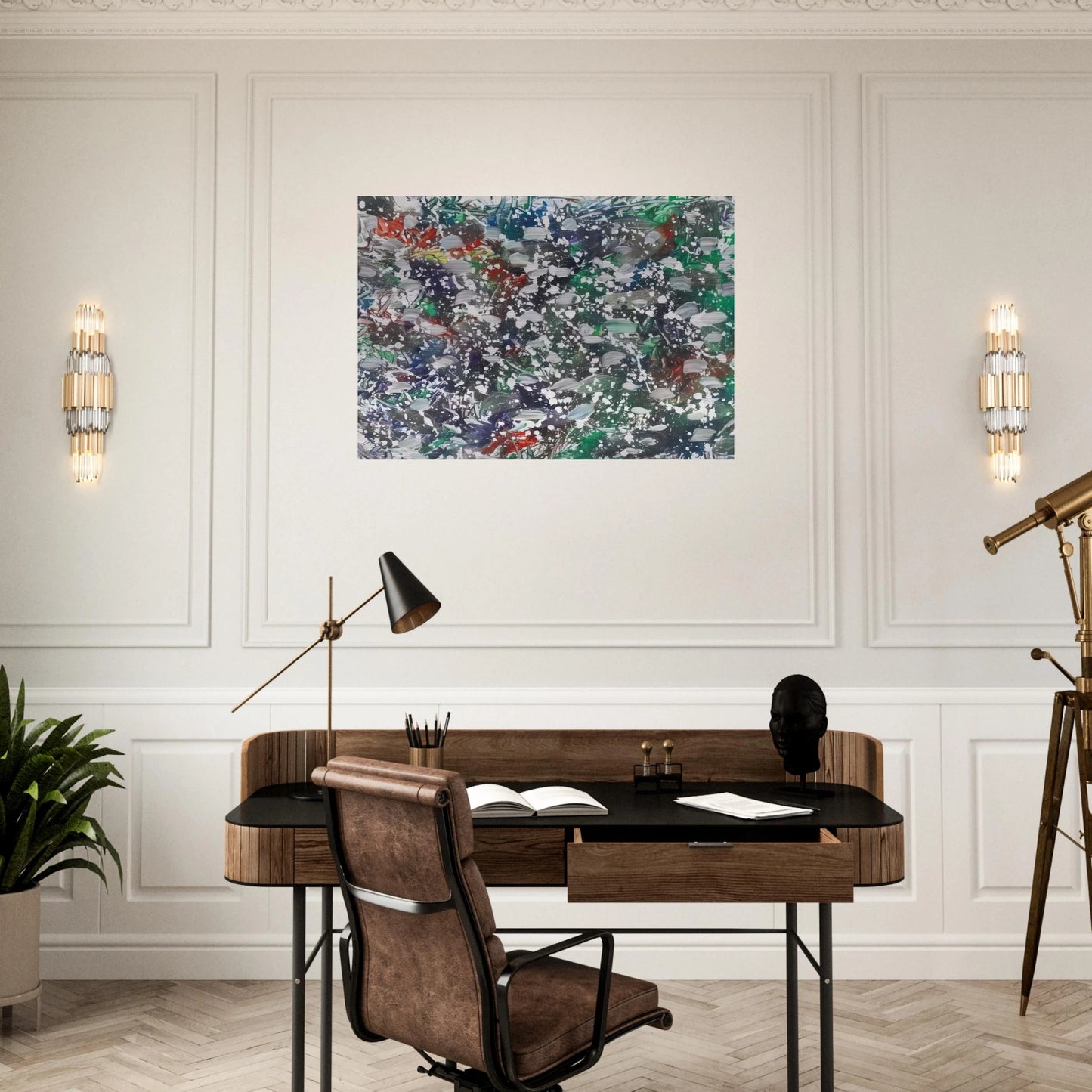 Neigeoliale - Marcel Barbeau Brushed Aluminum Print - 70x100 cm / 28x40 inches | Marcel Barbeau Aluminum Print | Marcel Barbeau Prints