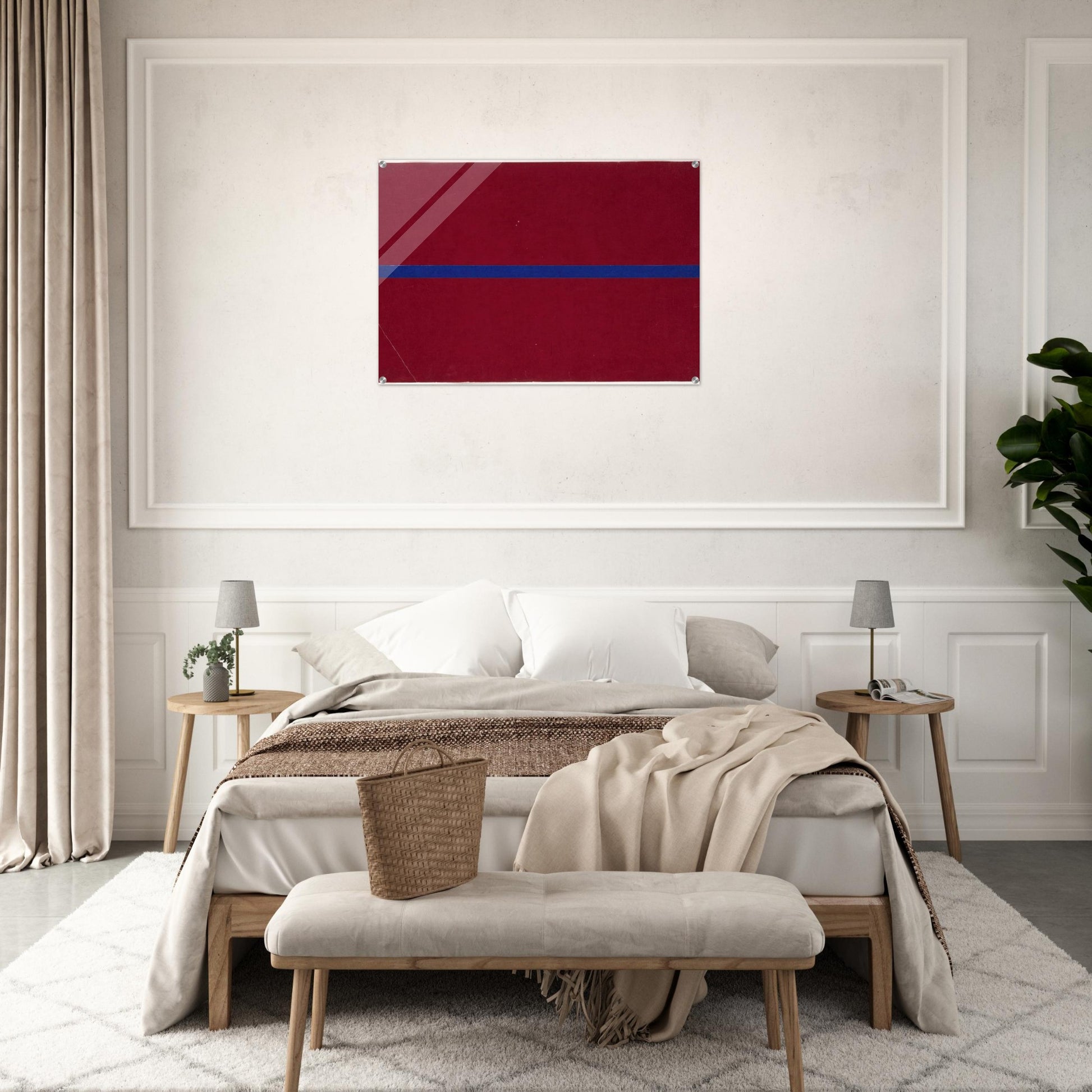 Blue and Red from the series Line Form Color - Ellsworth Kelly Acrylic Print - 70x100 cm / 28x40″ inches