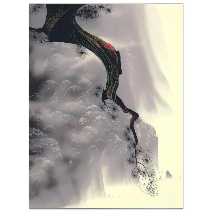 Eyvind Earle - Through the Fog  75x100 cm / 30x40inches Fine Art Poster