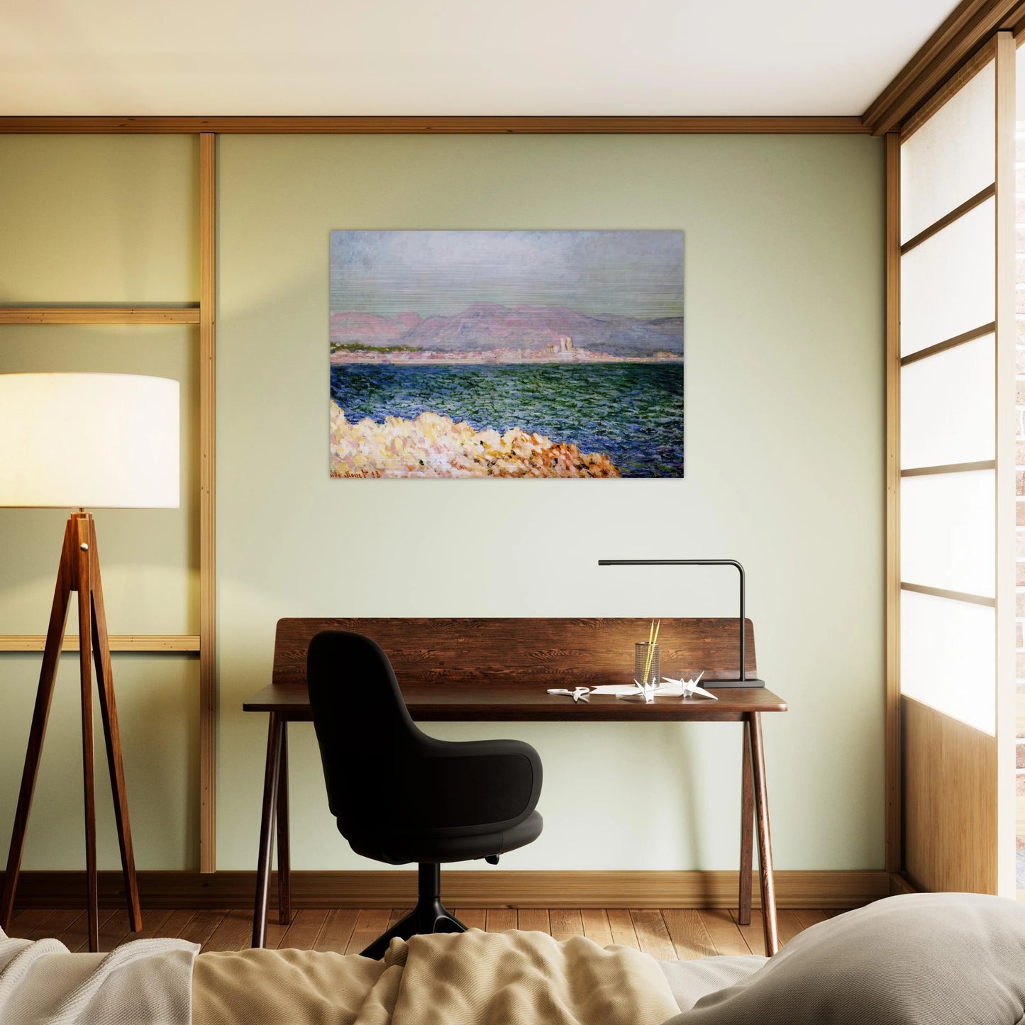 The Gulf of Antibes - claude monet Brushed Aluminum Print - 70x100 cm / 28x40 inches | claude monet Aluminum Print | claude monet Prints