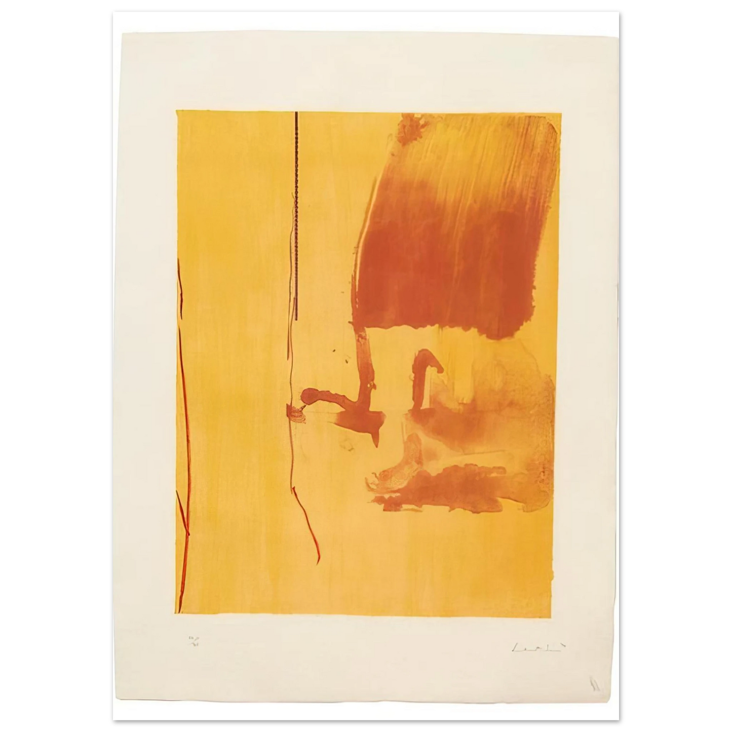 Helen Frankenthaler - Harvest - 1976 Wall art - 30x40 cm / 12x16 inches - Fine Art Poster-canvas - -