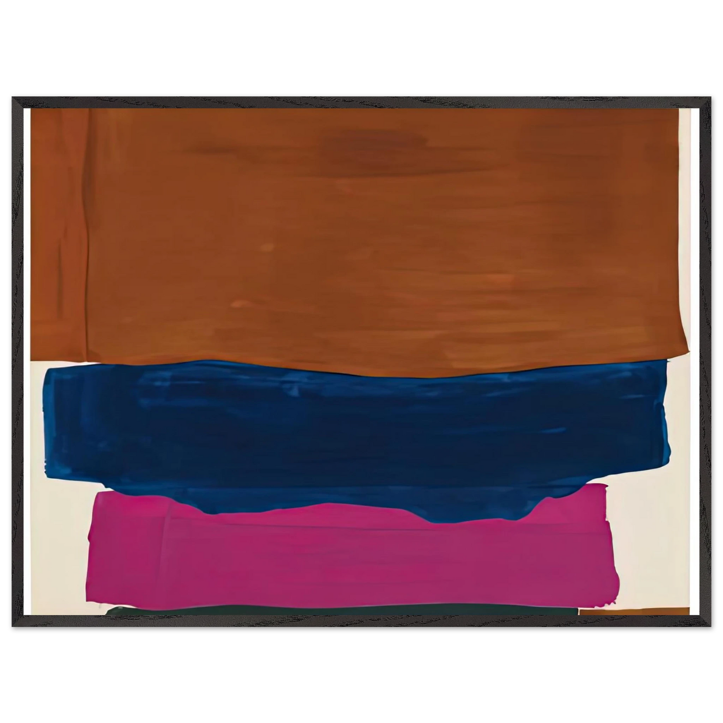 Helen Frankenthaler - Indian Summer, 1967- Wall Art - 21x29.7 cm / 8x12" - Premium Wooden Framed Poster With Fine Art Paper-canvas - White frame