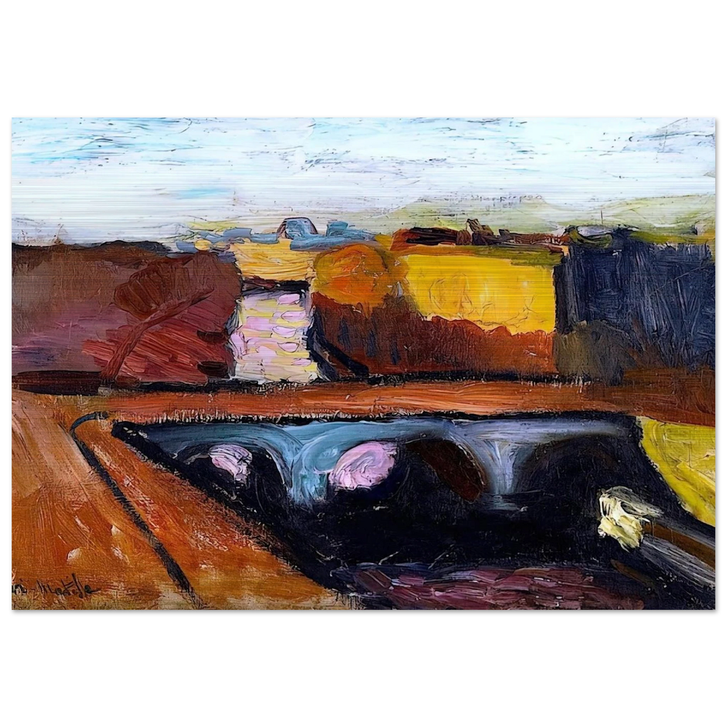 VIEW OF THE SEINE THE PONT SAINT MICHEL 1904 - Henri Matisse Brushed Aluminum Print - 70x100 cm / 28x40 inches | Henri Matisse Aluminum Print | Henri Matisse Prints