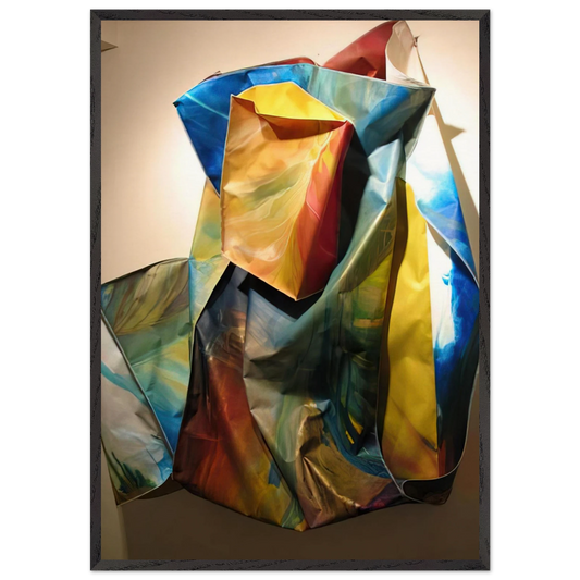Sac 1 - Sam Gilliam 70x100 cm / 28x40 inches Framed Art Print – Black Wooden Frame