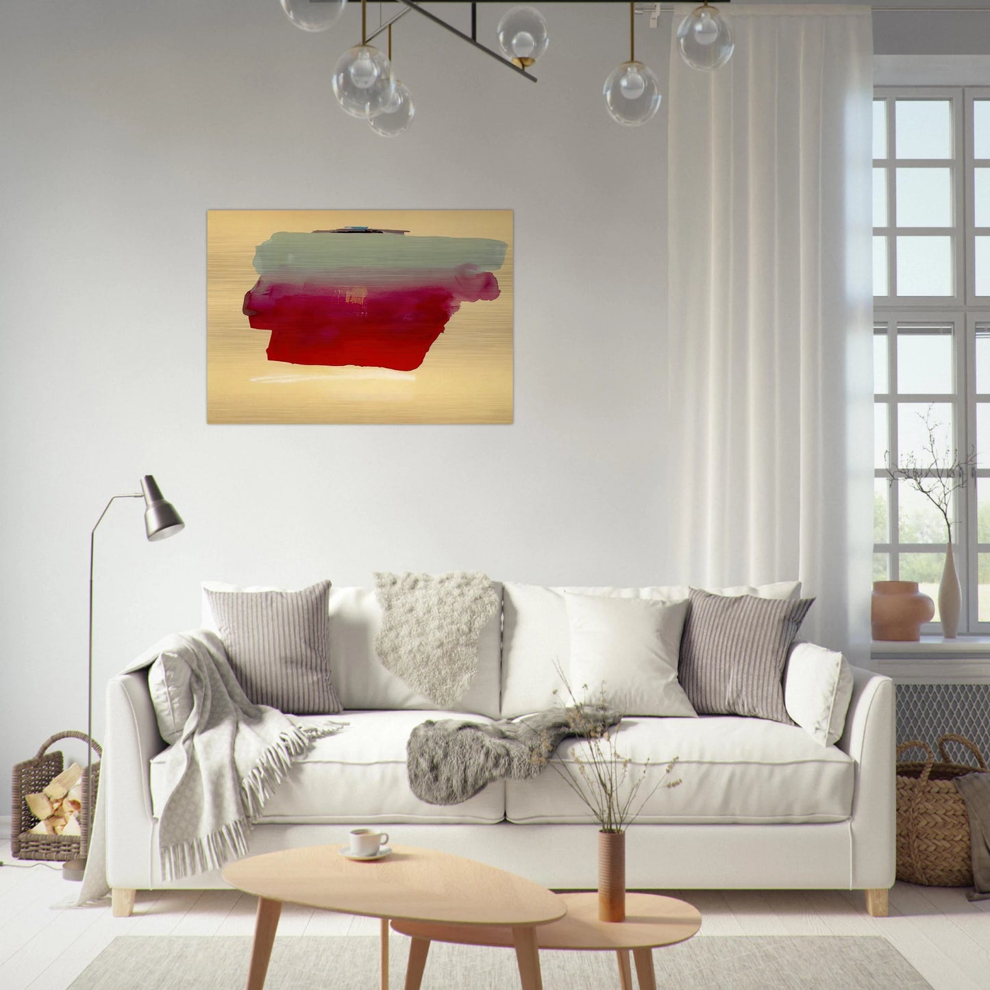 Robinson s Wrap - 1974 - Helen Frankenthaler Brushed Aluminum Print - 70x100 cm / 28x40 inches | Helen Frankenthaler Aluminum Print | Helen Frankenthaler Prints