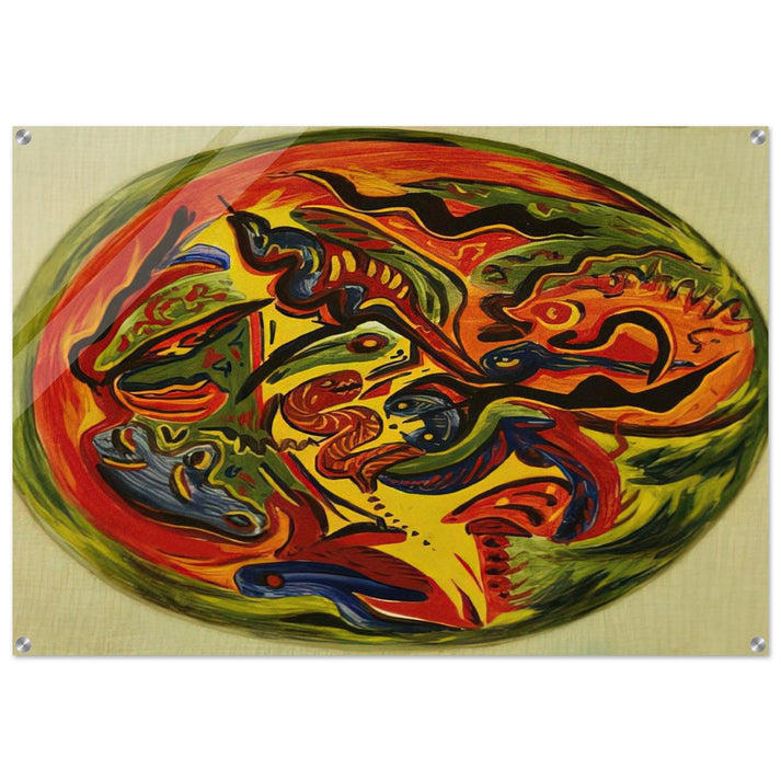 CIRCLE 1941 - Jackson Pollock Acrylic Print - 70x100 cm / 28x40″ inches