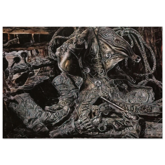 NONAME 8 - Ivan Albright Brushed Aluminum Print - 70x100 cm / 28x40 inches | Ivan Albright Aluminum Print | Ivan Albright Prints