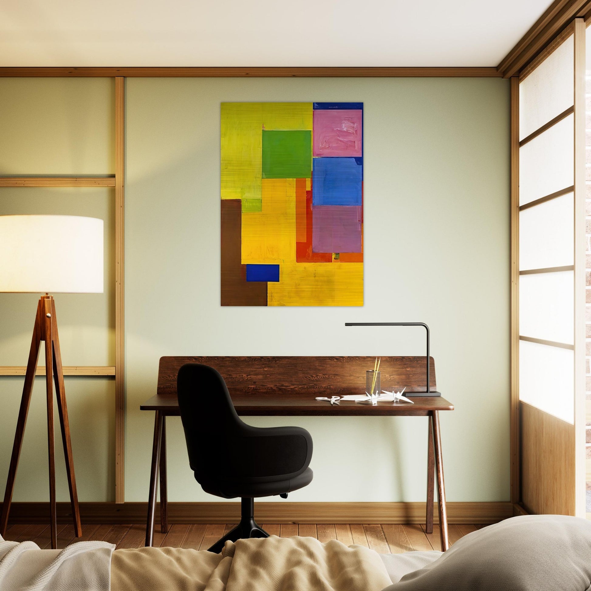 Veluti in Speculum - Hans Hofmann Brushed Aluminum Print - 70x100 cm / 28x40 inches | Hans Hofmann Aluminum Print | Hans Hofmann Prints