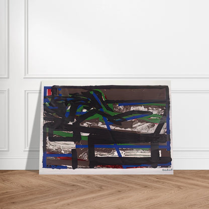 RECLINING FIGURE II - Frank Auerbach Brushed Aluminum Print - 70x100 cm / 28x40 inches | Frank Auerbach Aluminum Print | Frank Auerbach Prints