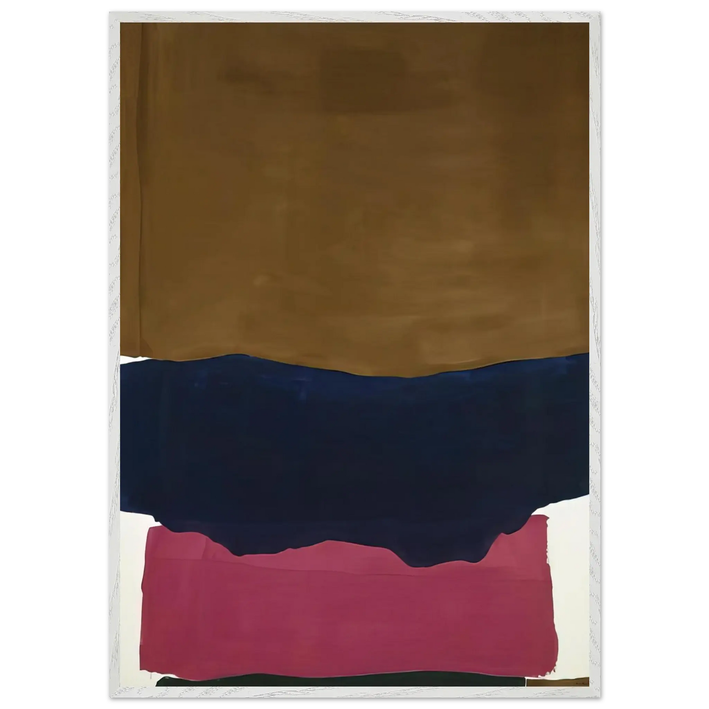 Helen Frankenthaler - Indian Summer - 1967 Wall art - A3 (29.7 x 42  cm) - Premium Wooden Framed Poster With Fine Art Paper - Wood frame