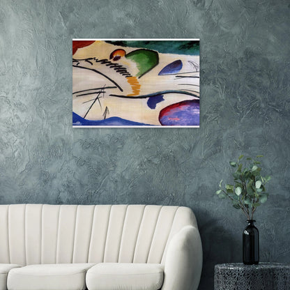 LYRICAL LYRICS 1911 - Wassily Kandinsky Brushed Aluminum Print - 70x100 cm / 28x40 inches | Wassily Kandinsky Aluminum Print | Wassily Kandinsky Prints