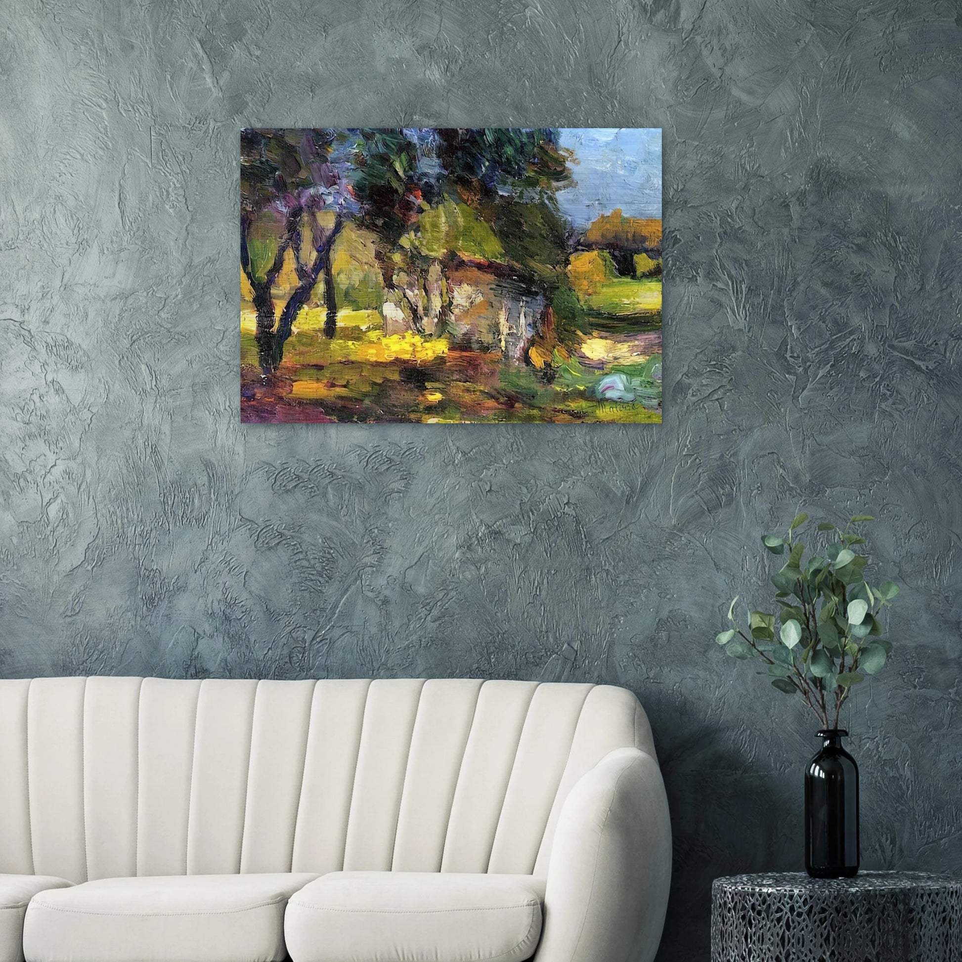 LANDSCAPE CORSICA 1898 - Henri Matisse Brushed Aluminum Print - 70x100 cm / 28x40 inches | Henri Matisse Aluminum Print | Henri Matisse Prints