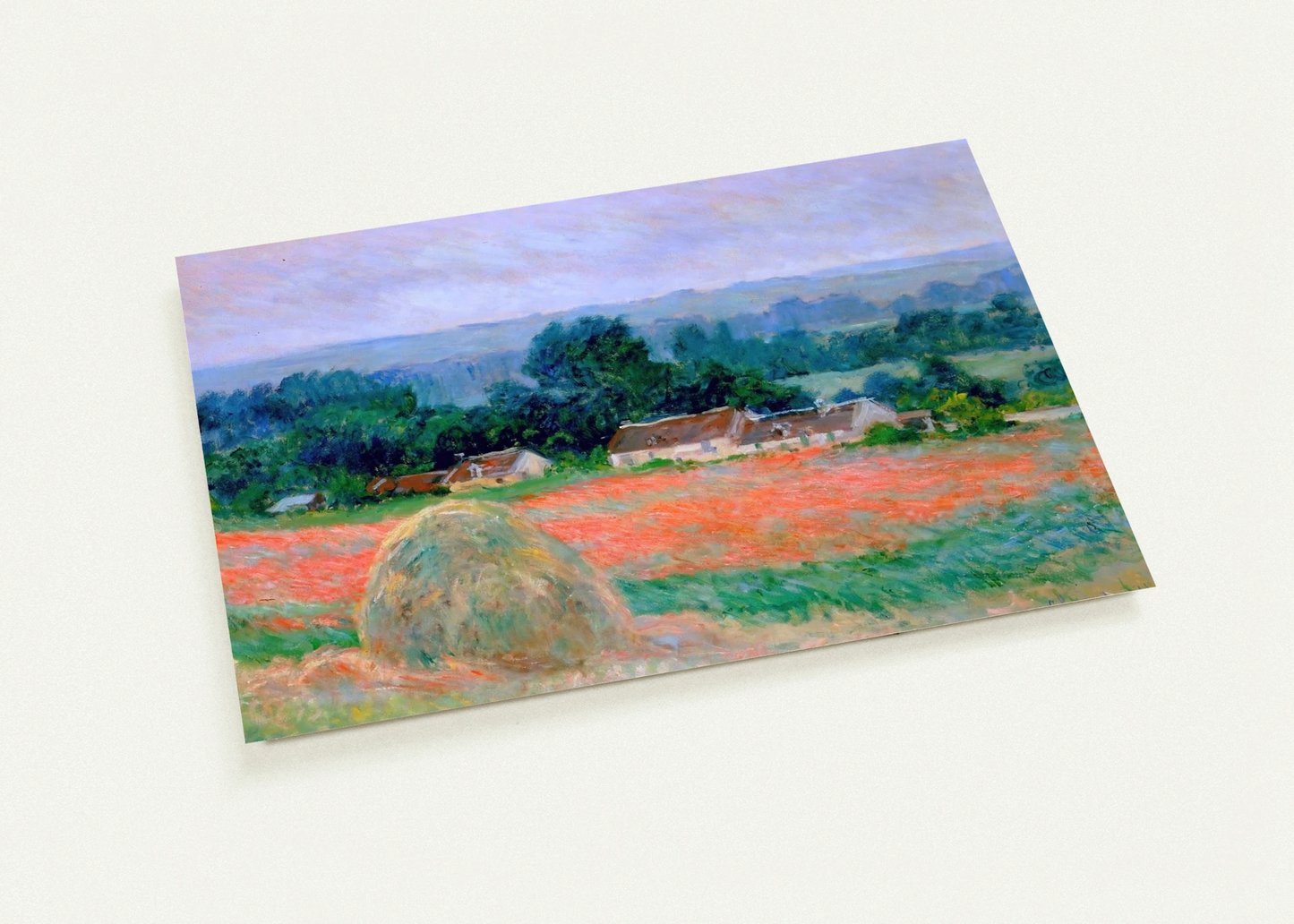 Haystack at Giverny By claude monet Pack of 10 Post Cards | claude monet Post Cards | A6 (10.5 x 14.8 cm) - 4.1 x 5.8 inches