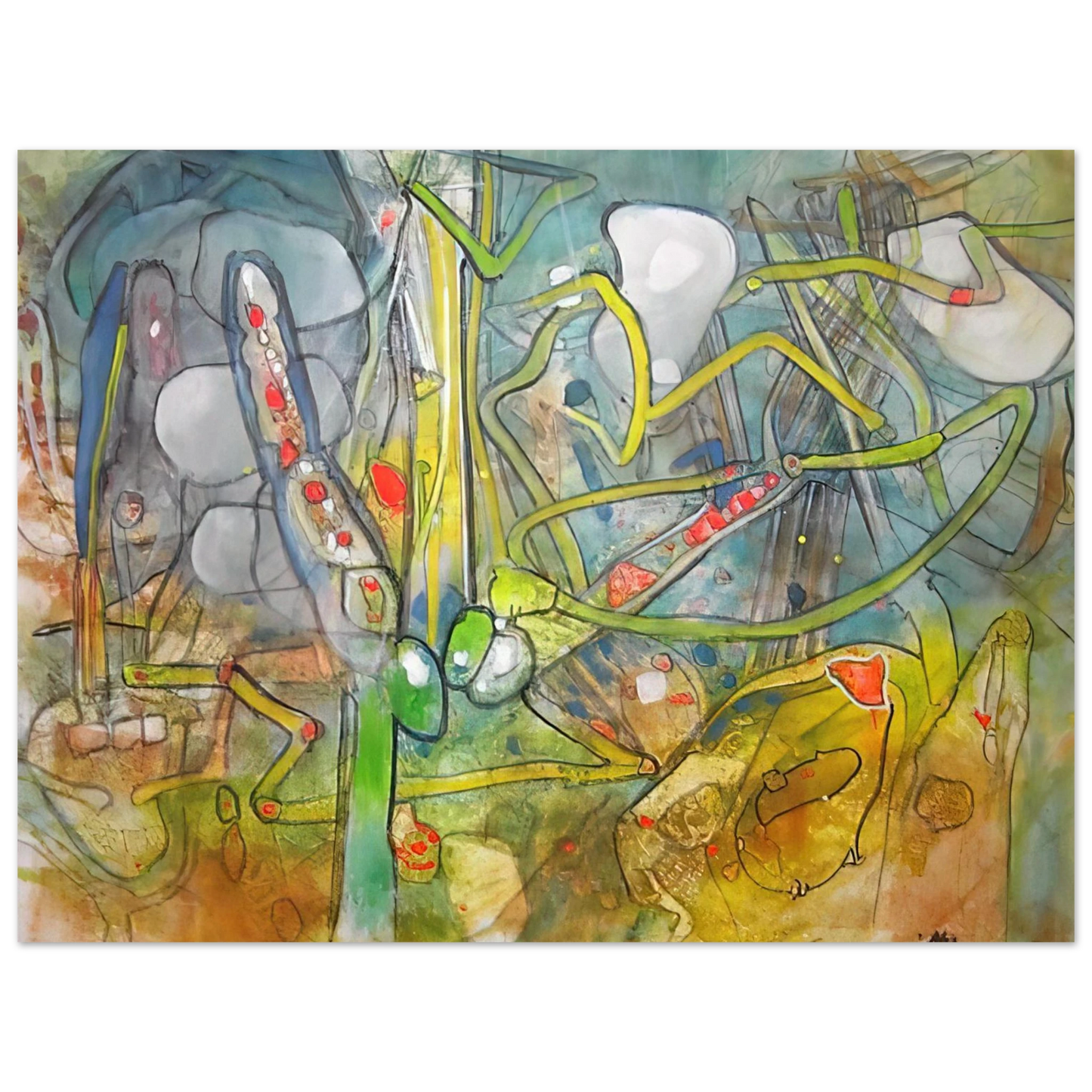 Roberto Matta - ATLAS DE MEDICATION  75x100 cm / 30x40inches Fine Art Poster