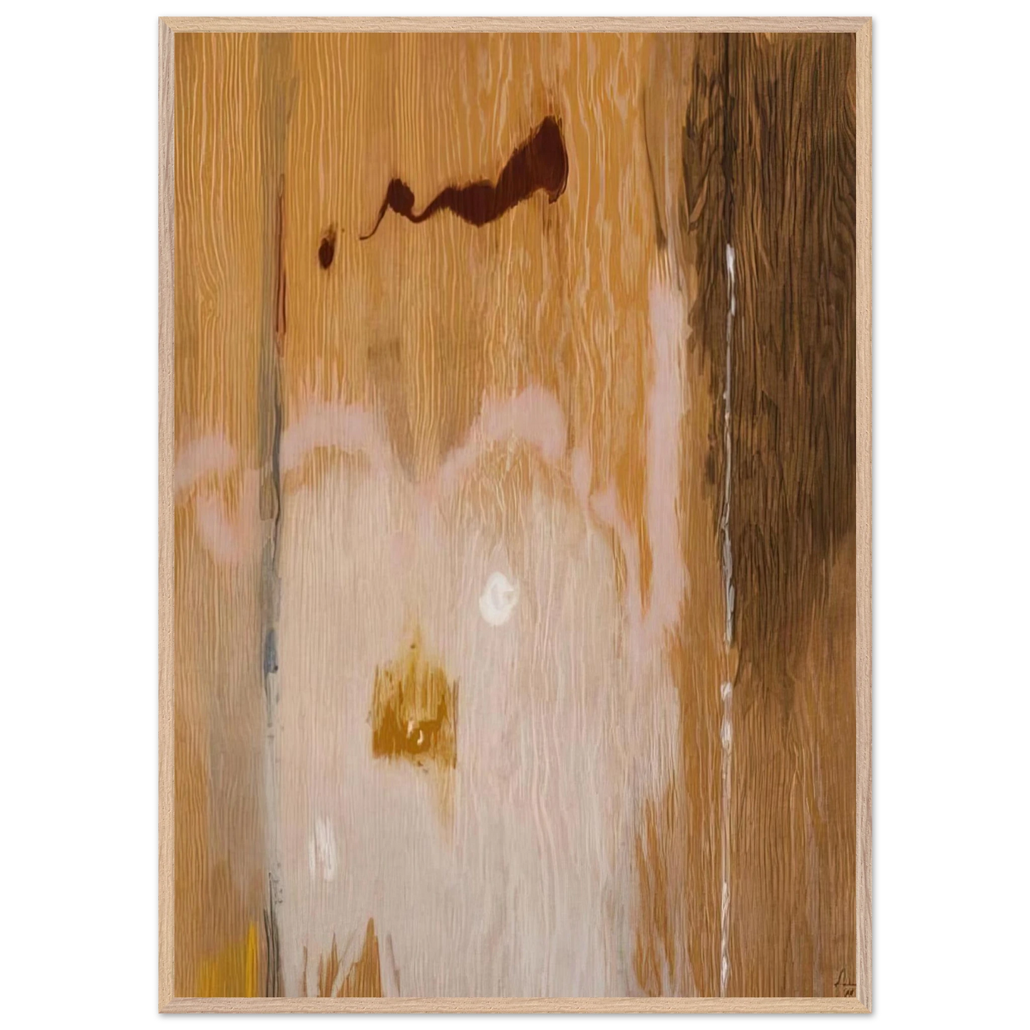 Helen Frankenthaler - Tales of Genji VI - 1998 Wall art - 21x29.7 cm / 8x12" - Premium Wooden Framed Poster With Fine Art Paper-canvas - Wood frame