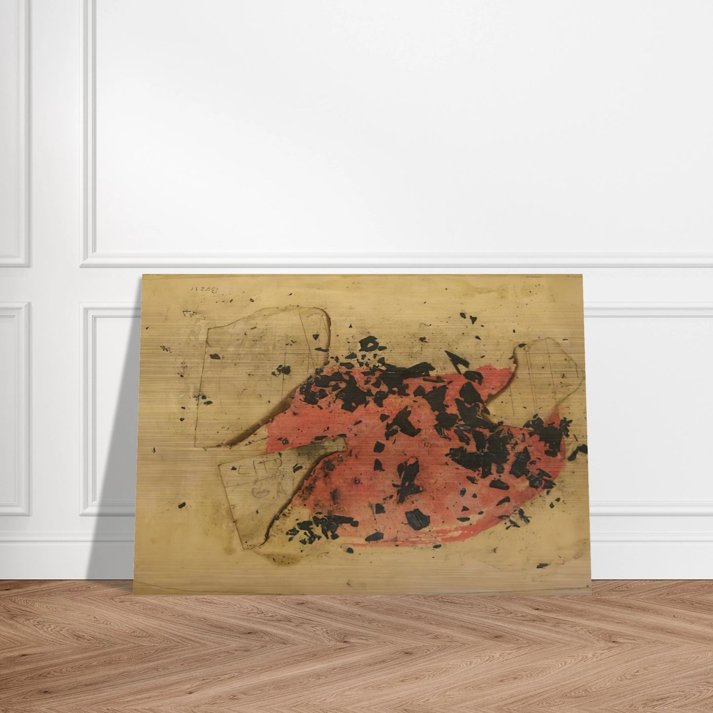 Combustione - 1957 - Alberto Burri Brushed Aluminum Print - 70x100 cm / 28x40 inches | Alberto Burri Aluminum Print | Alberto Burri Prints