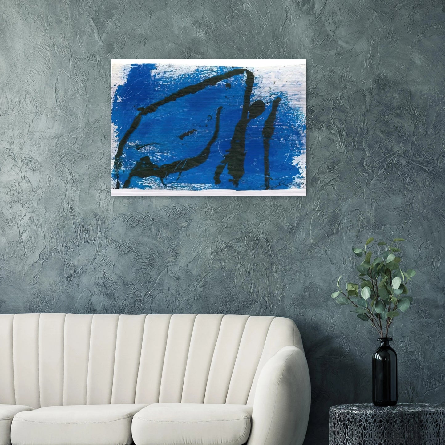 G-7 - 1987 - Emil Schumacher Brushed Aluminum Print - 70x100 cm / 28x40 inches | Emil Schumacher Aluminum Print | Emil Schumacher Prints