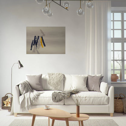 Striped Picture - 1962 - Charlotte Posenenske Brushed Aluminum Print - 70x100 cm / 28x40 inches | Charlotte Posenenske Aluminum Print | Charlotte Posenenske Prints