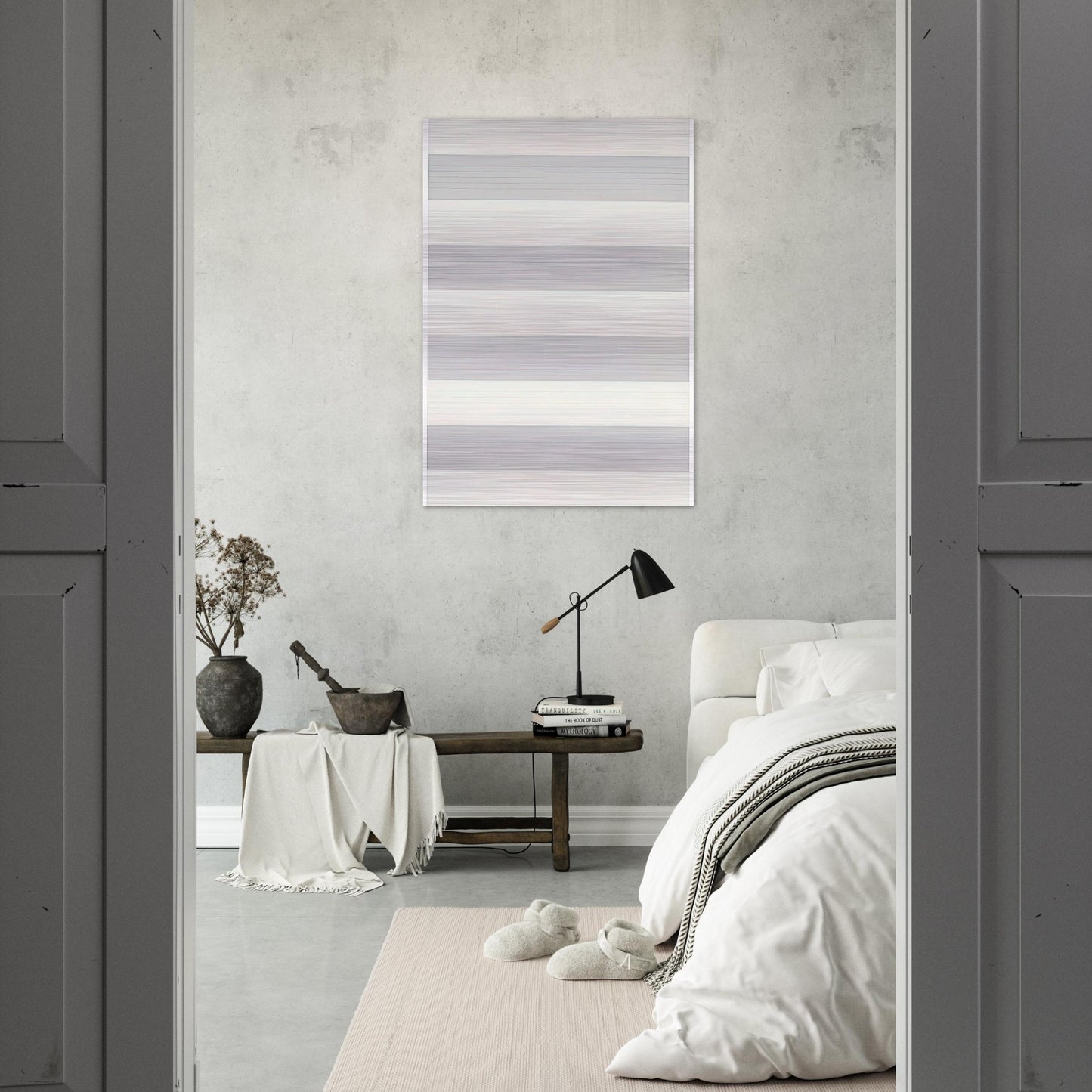 Untitled #4 - Agnes Martin Brushed Aluminum Print - 70x100 cm / 28x40 inches | Agnes Martin Aluminum Print | Agnes Martin Prints