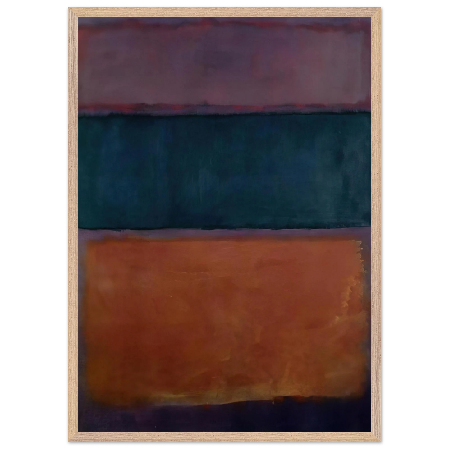 Helen Frankenthaler - Untitled - 1963 Wall art - 45x60 cm / 18x24 inches - Premium Wooden Framed Poster With Fine Art Paper-canvas - White frame