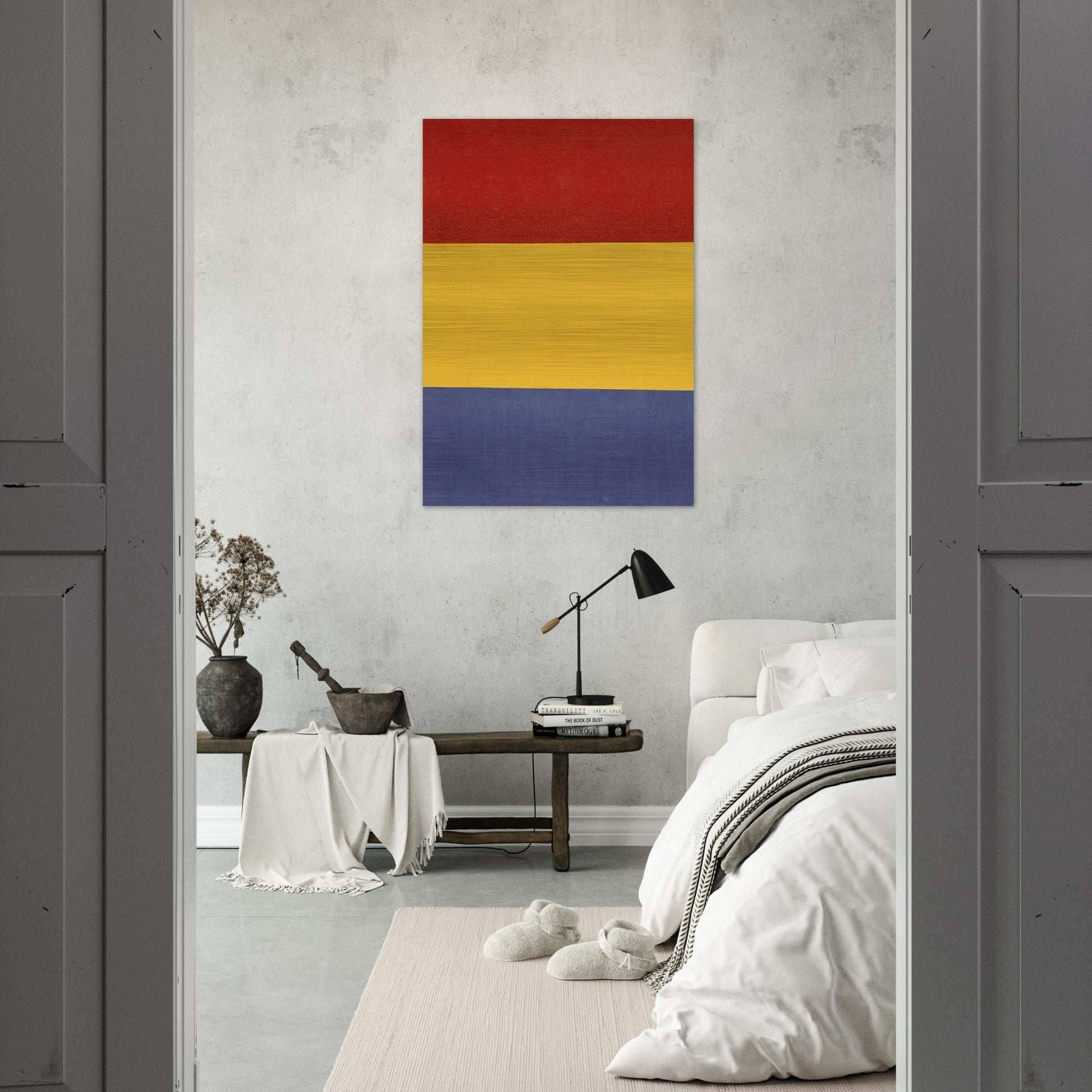 Red, Yellow, Blue - Ellsworth Kelly Brushed Aluminum Print - 70x100 cm / 28x40 inches | Ellsworth Kelly Aluminum Print | Ellsworth Kelly Prints