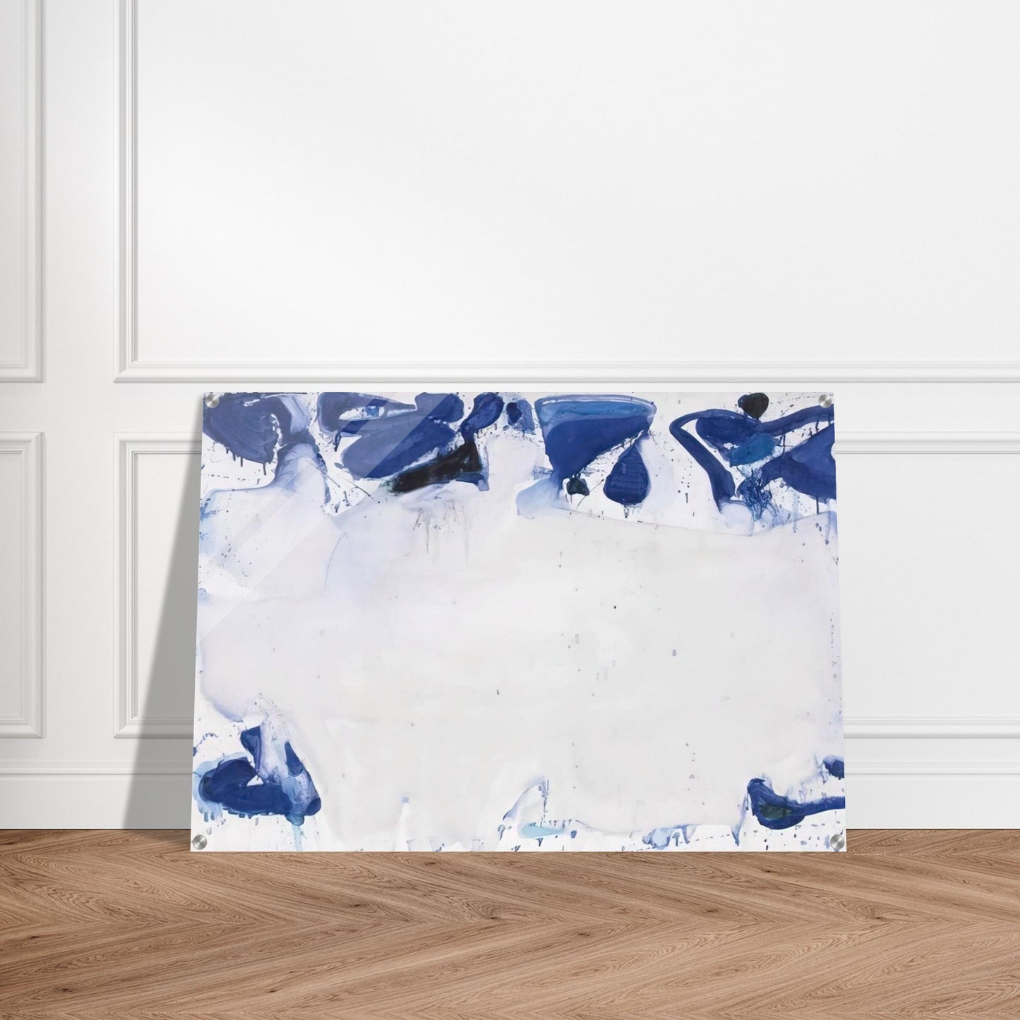 Composition in Blue and White - Sam Francis Acrylic Print - 70x100 cm / 28x40″ inches