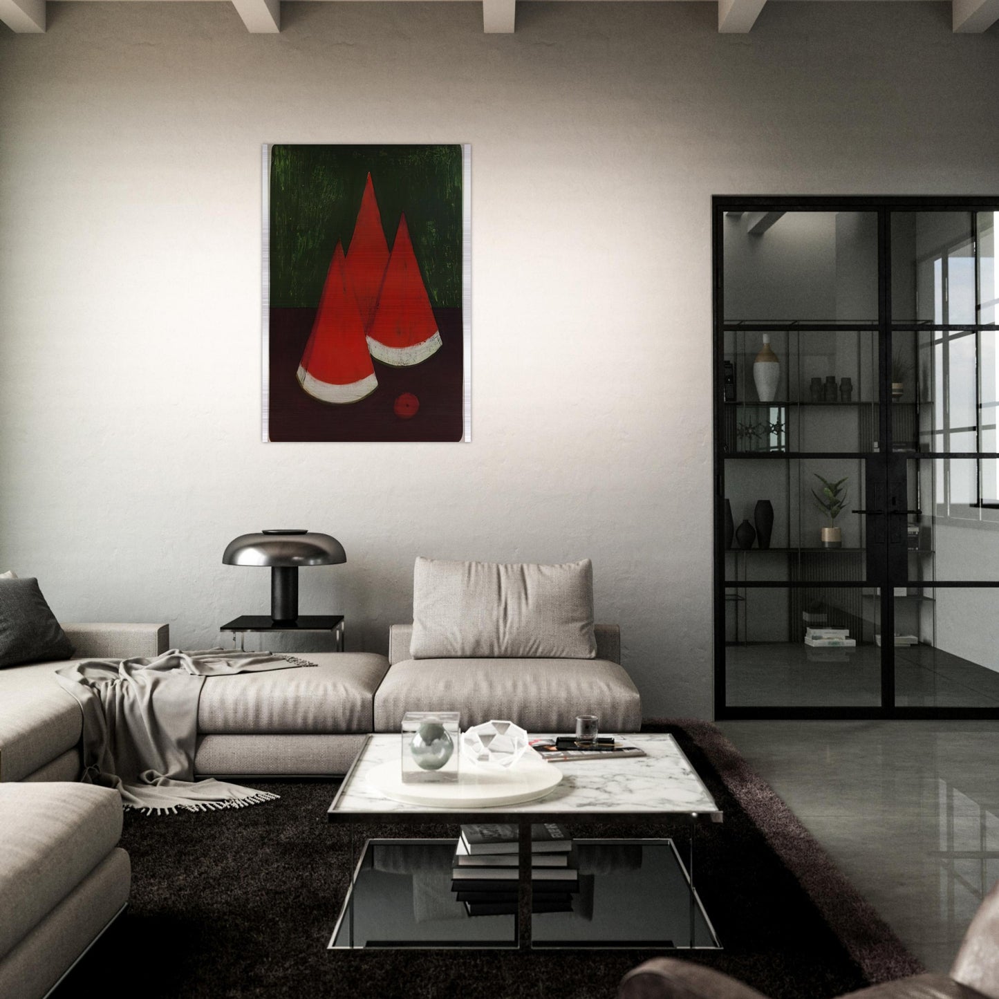 WATERMELONS - Rufino Tamayo Brushed Aluminum Print - 70x100 cm / 28x40 inches | Rufino Tamayo Aluminum Print | Rufino Tamayo Prints