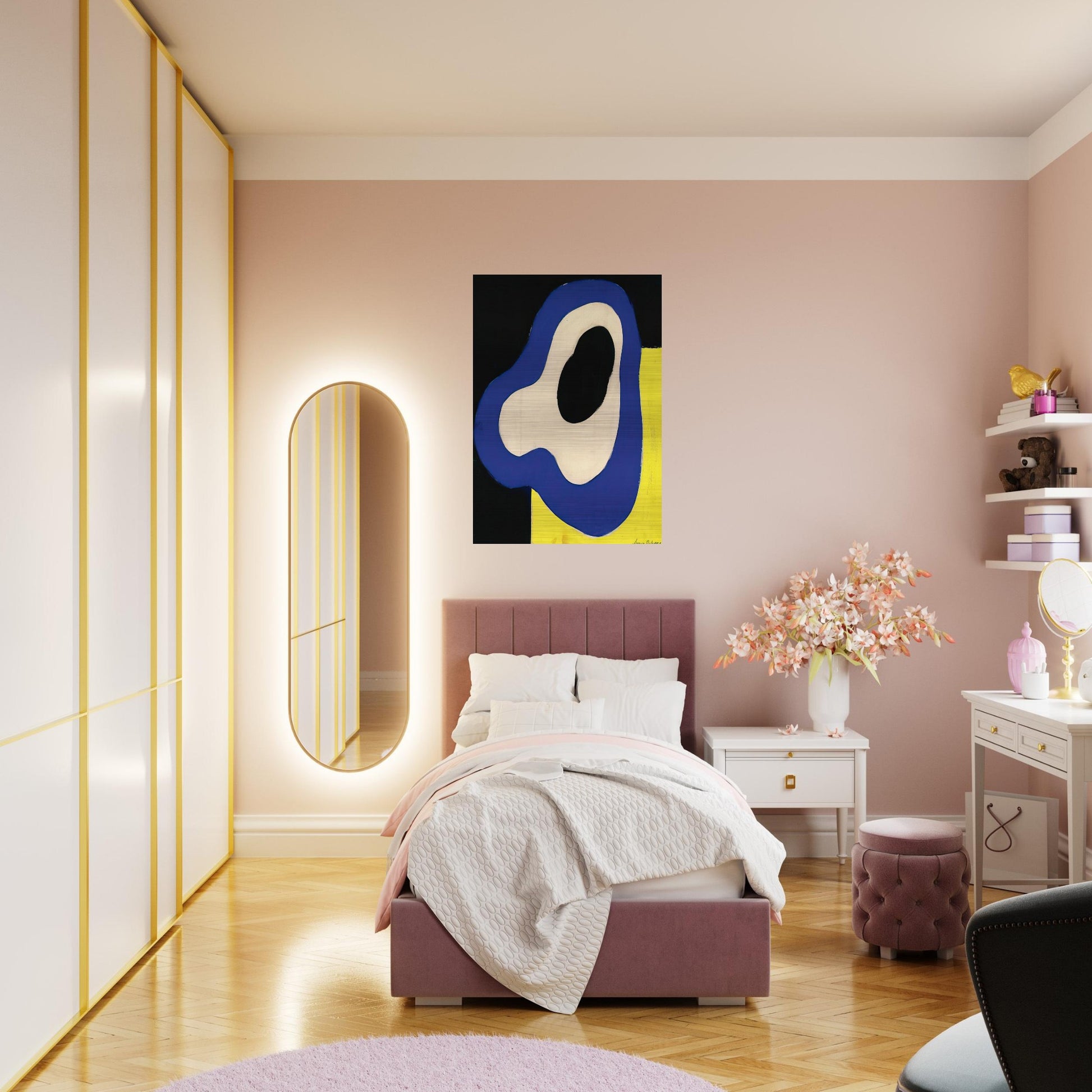 RYTHME - Sonia Delaunay Brushed Aluminum Print - 70x100 cm / 28x40 inches | Sonia Delaunay Aluminum Print | Sonia Delaunay Prints