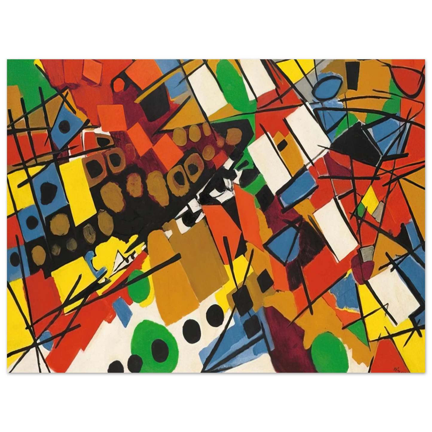 Ernst Wilhelm Nay - Pastorale - 1954  75x100 cm / 30x40inches Fine Art Poster