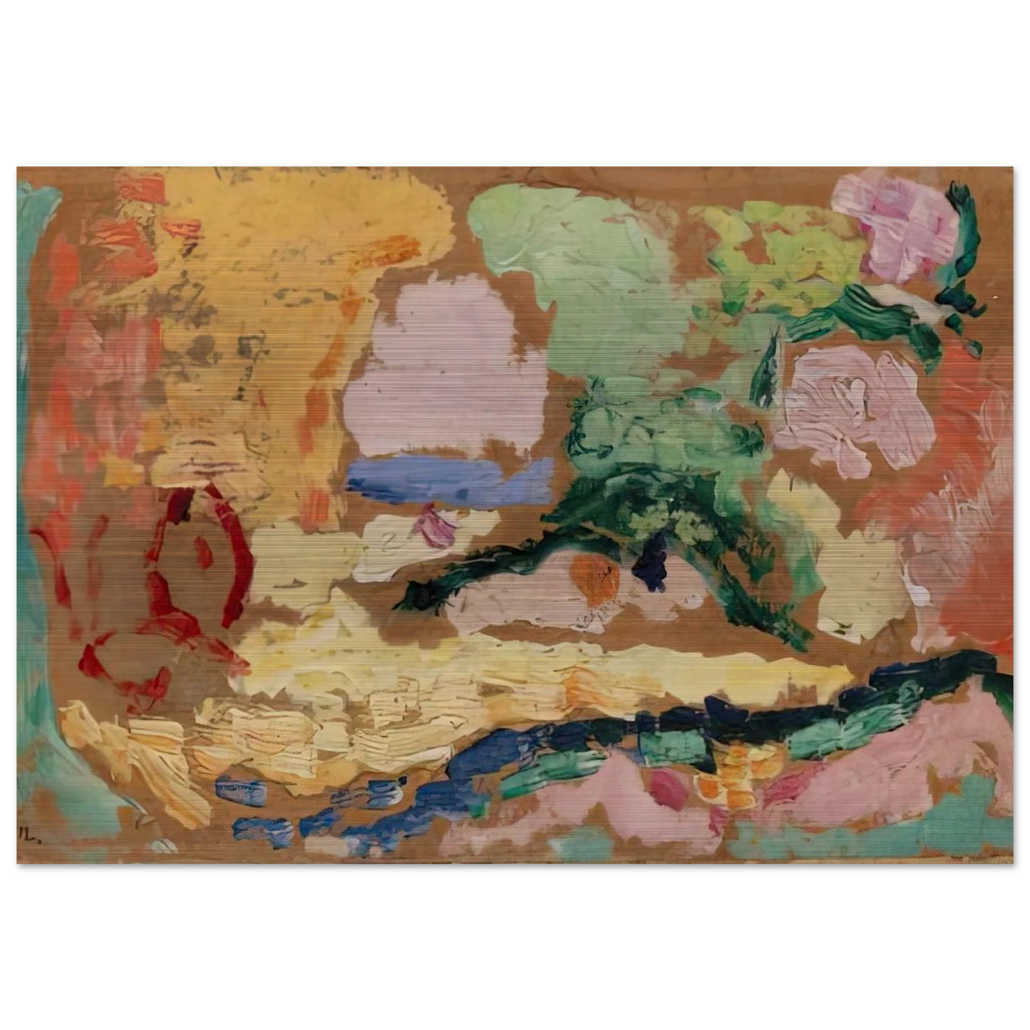 SKETCH FOR LE BONHEUR DE VIVRE 1906 - Henri Matisse Brushed Aluminum Print - 70x100 cm / 28x40 inches | Henri Matisse Aluminum Print | Henri Matisse Prints