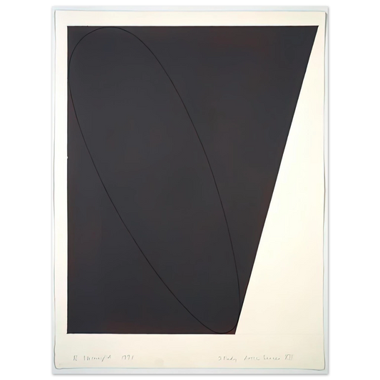 Robert Mangold - STUDY ATTIC SERIES XII 1991  75x100 cm / 30x40inches Fine Art Poster