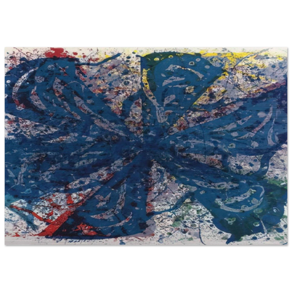 Untitled  L. L233; G. 820  - Sam Francis Brushed Aluminum Print - 70x100 cm / 28x40 inches | Sam Francis Aluminum Print | Sam Francis Prints