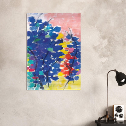UNTITLED FLORAL ABSTRACTION 1970 - Alma Woodsey Thomas Brushed Aluminum Print - 70x100 cm / 28x40 inches | Alma Woodsey Thomas Aluminum Print | Alma Woodsey Thomas Prints