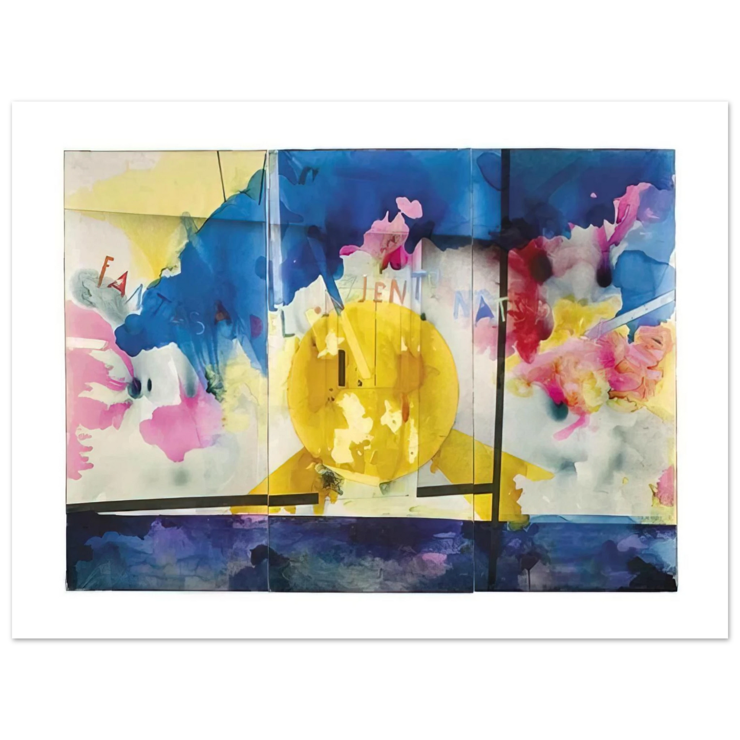 Mario Schifano - Fantasy of the Natural Patient - 1970  75x100 cm / 30x40inches Fine Art Poster