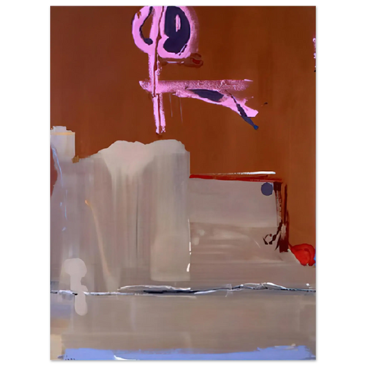 Helen Frankenthaler - Captain s Watch - 1986 Wall art - 13x18 cm / 5x7 Inches - Fine Art Poster - -