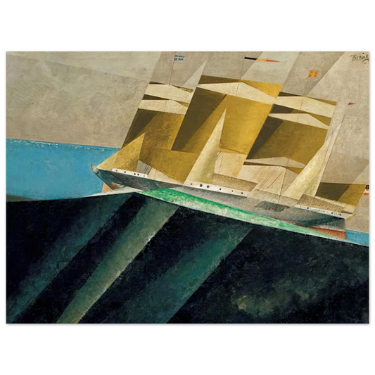 Lyonel Feininger - MID OCEAN 1937  75x100 cm / 30x40inches Fine Art Poster