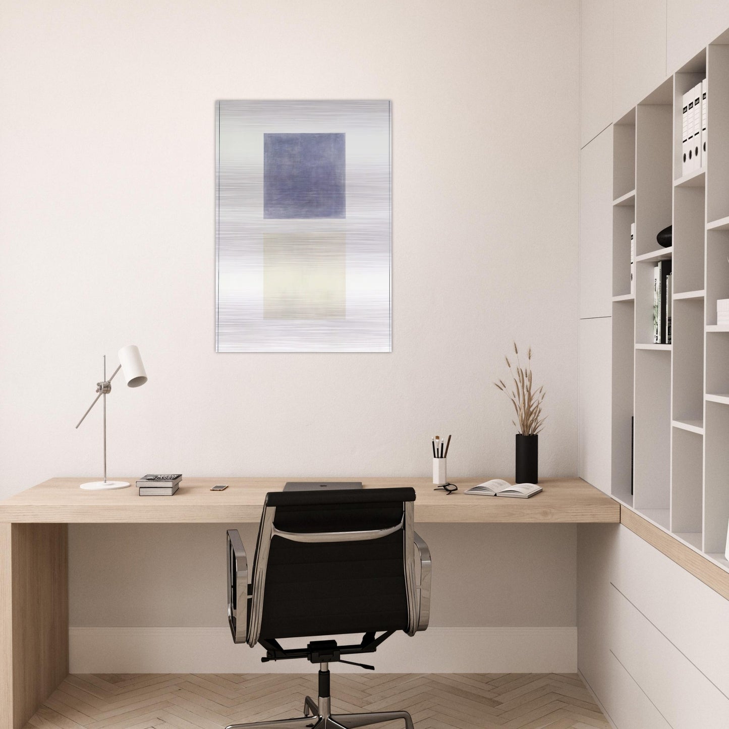 This Rain - Agnes Martin Brushed Aluminum Print - 70x100 cm / 28x40 inches | Agnes Martin Aluminum Print | Agnes Martin Prints
