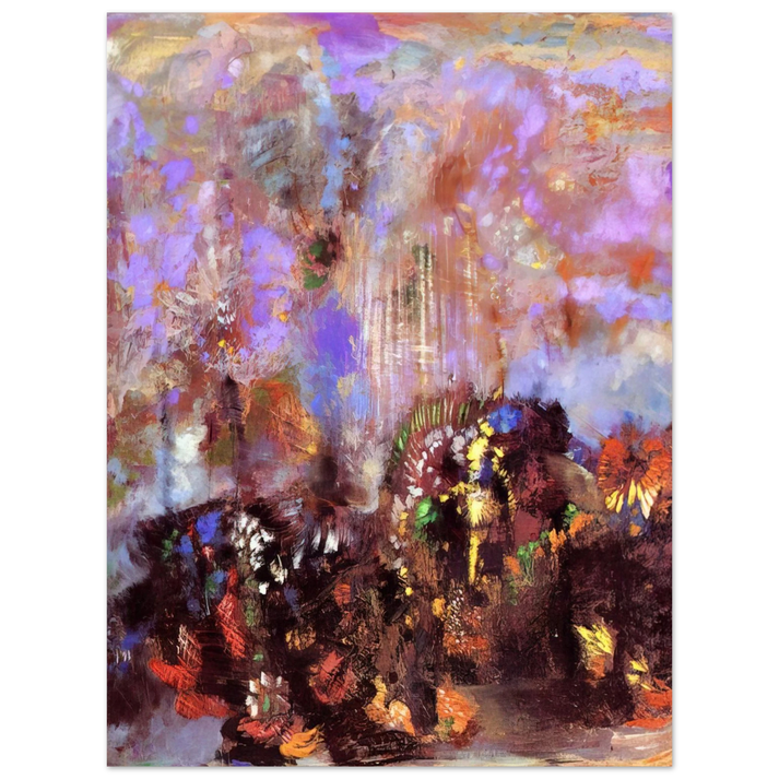 Odilon Redon - COMPOSITION WITH FLOWERS  75x100 cm / 30x40inches Fine Art Poster