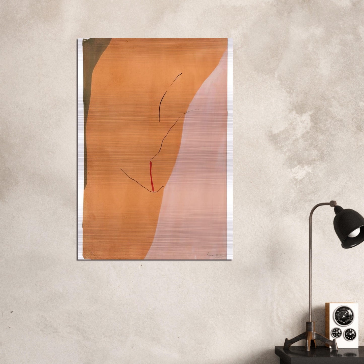 Sanguine Mood - 1971 - Helen Frankenthaler Brushed Aluminum Print - 70x100 cm / 28x40 inches | Helen Frankenthaler Aluminum Print | Helen Frankenthaler Prints
