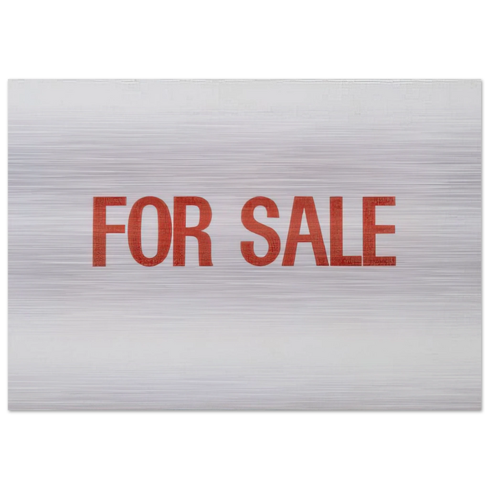 For Sale - 1962 - Billy Apple Brushed Aluminum Print - 70x100 cm / 28x40 inches | Billy Apple Aluminum Print | Billy Apple Prints