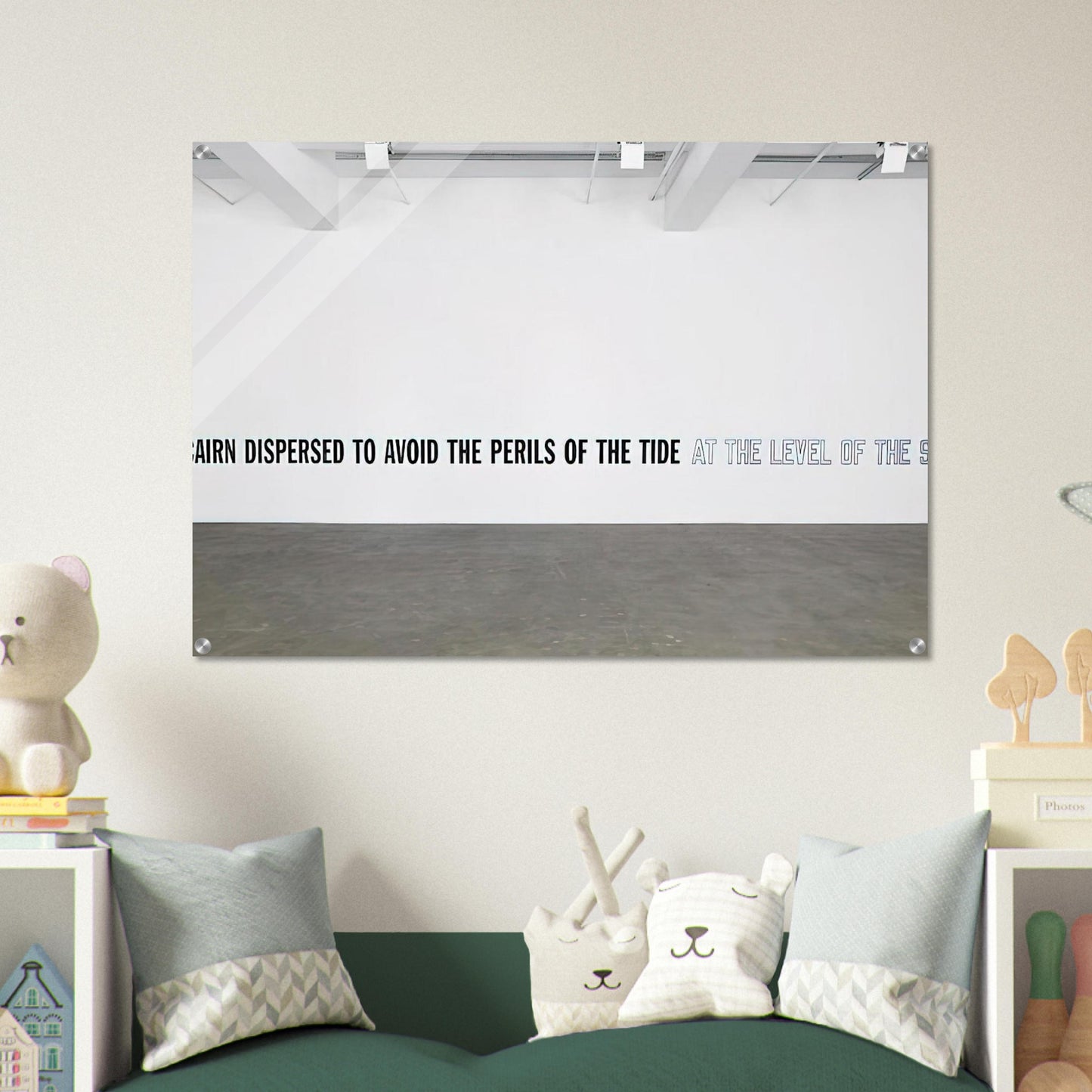A Cairn Dispersed... - 2008 - Lawrence Weiner Acrylic Print - 70x100 cm / 28x40″ inches