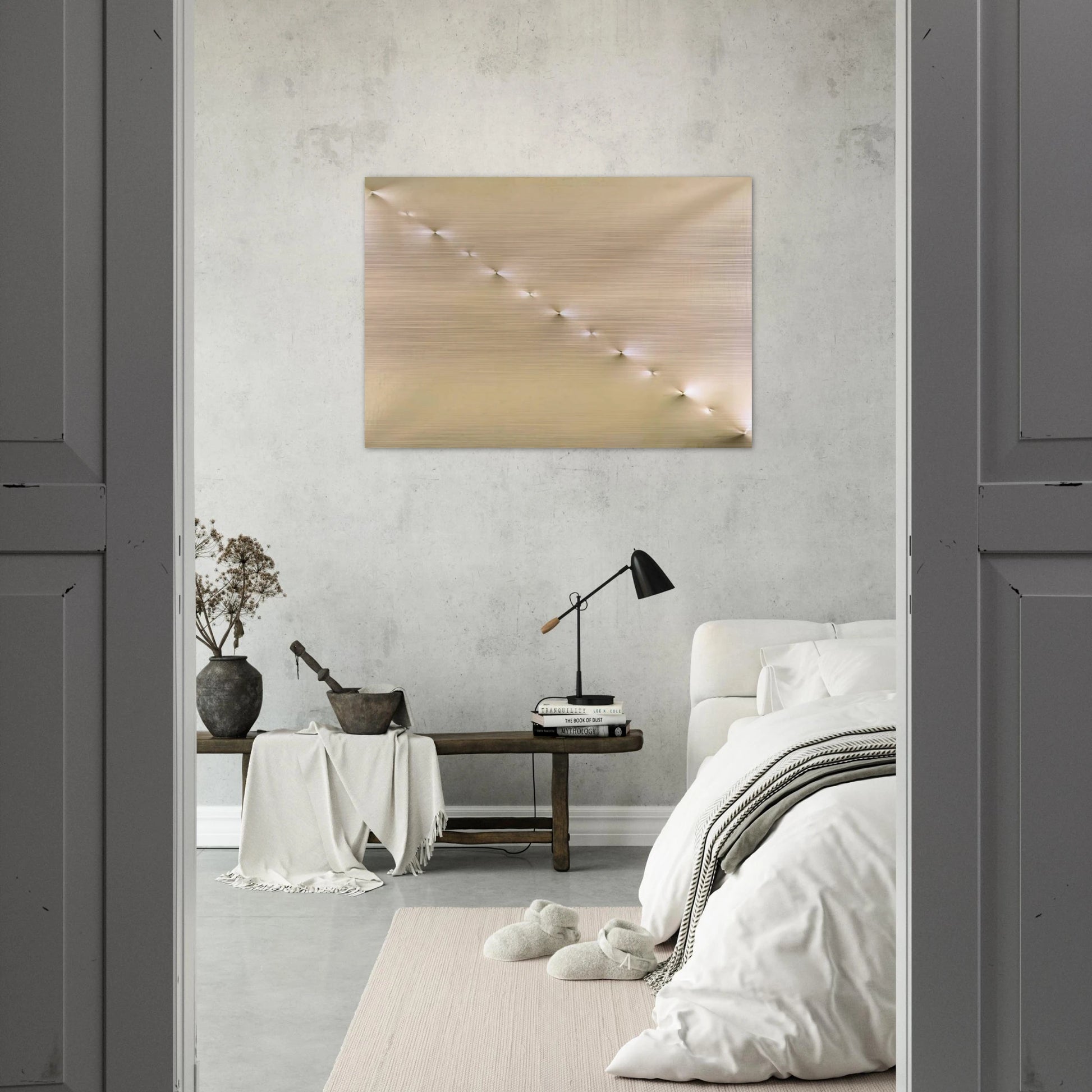 Untitled - Spatialism - Enrico Castellani Brushed Aluminum Print - 70x100 cm / 28x40 inches | Enrico Castellani Aluminum Print | Enrico Castellani Prints