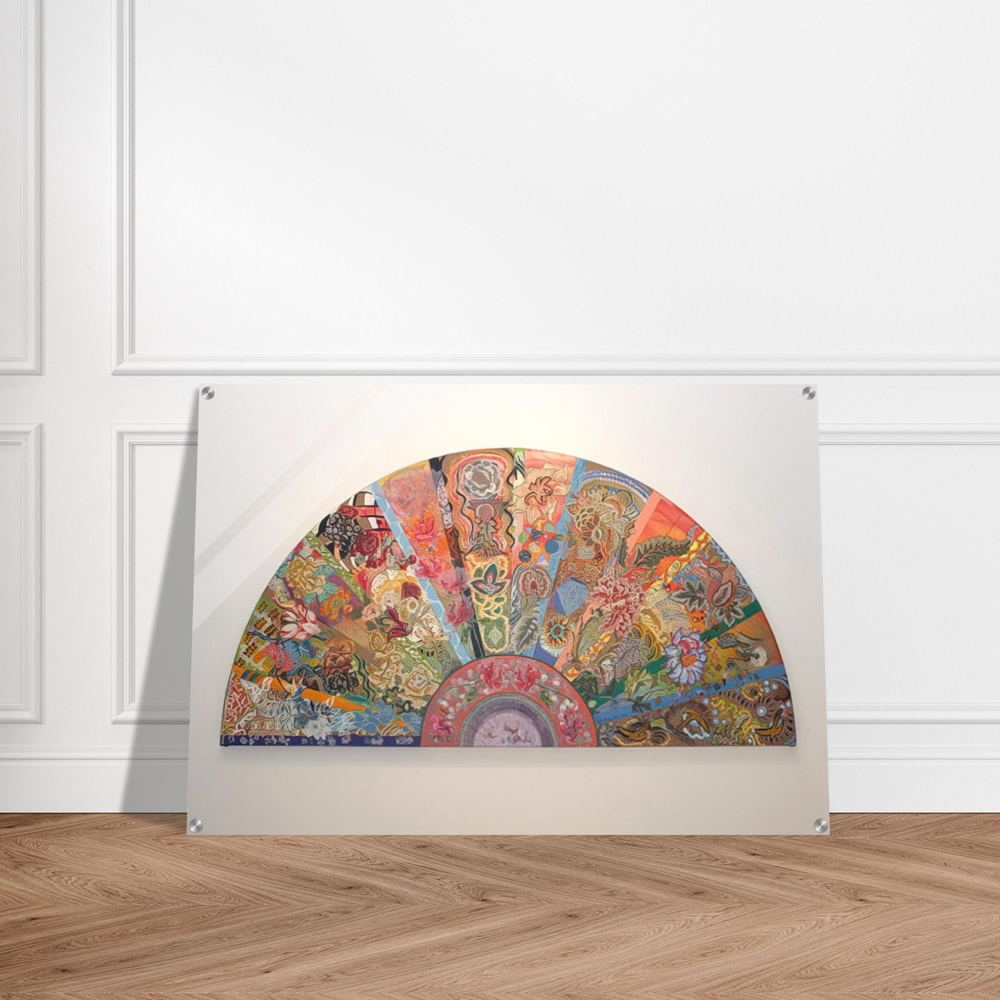 Pleasure Dome - 2003 - Miriam Schapiro Acrylic Print - 70x100 cm / 28x40″ inches | Miriam Schapiro Wall Art | Miriam Schapiro Prints