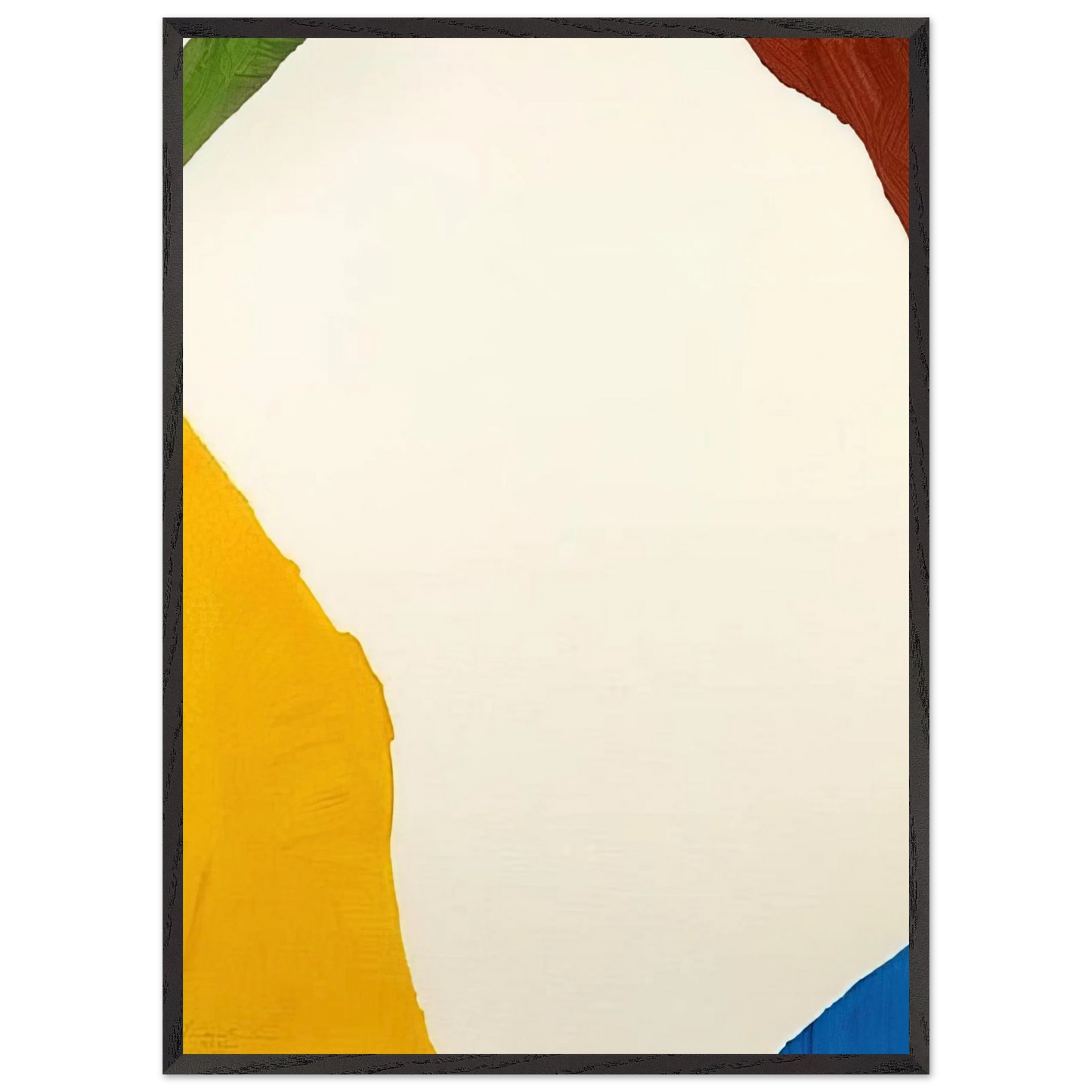 Helen Frankenthaler - Wind Directions - 1970 Wall art - 13x18 cm / 5x7 inches - Premium Wooden Framed Poster With Fine Art Paper-canvas - Black frame