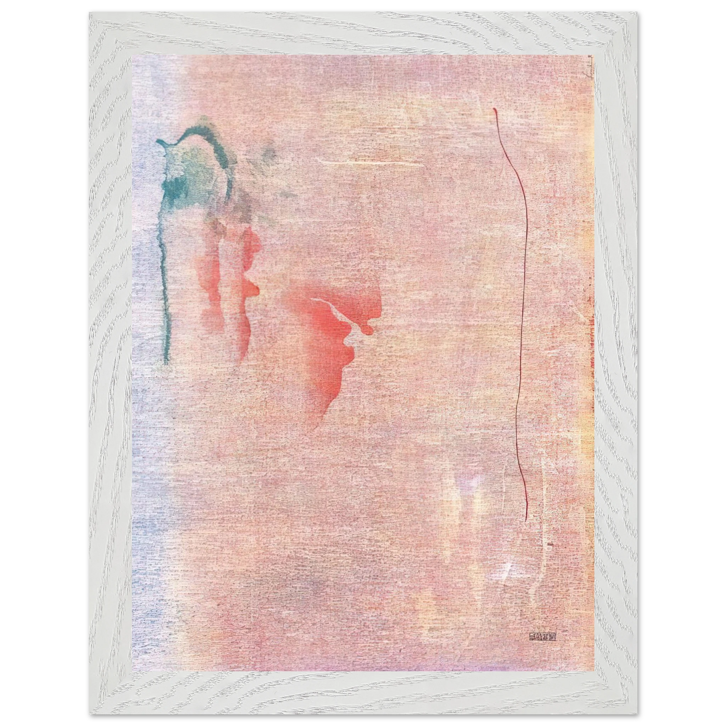 Helen Frankenthaler - Cedar Hill - 1983 Wall art - 50x70 cm / 20x28 inches - Premium Wooden Framed Poster With Fine Art Paper-canvas - Black frame