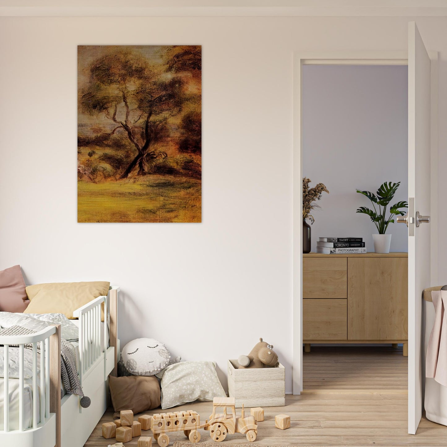 A Walk by the Sea - Pierre-Auguste Renoir Brushed Aluminum Print - 70x100 cm / 28x40 inches | Pierre-Auguste Renoir Aluminum Print | Pierre-Auguste Renoir Prints