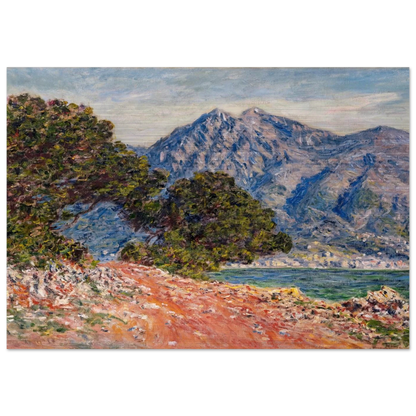 Cap Martin 2 - claude monet Brushed Aluminum Print - 70x100 cm / 28x40 inches | claude monet Aluminum Print | claude monet Prints